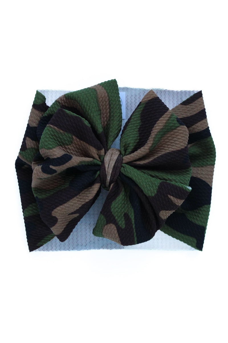Camo - Double Loop Bow - Made to Order