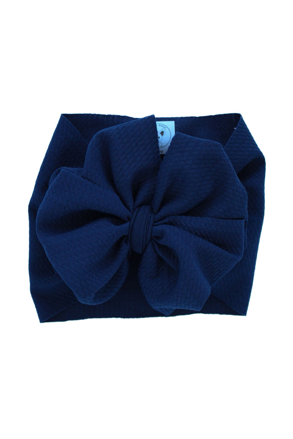 Midnight Blue - Double Loop Bow - Made to Order