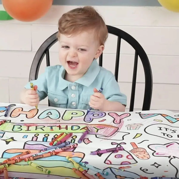 Birthday Coloring Table Cover/Poster