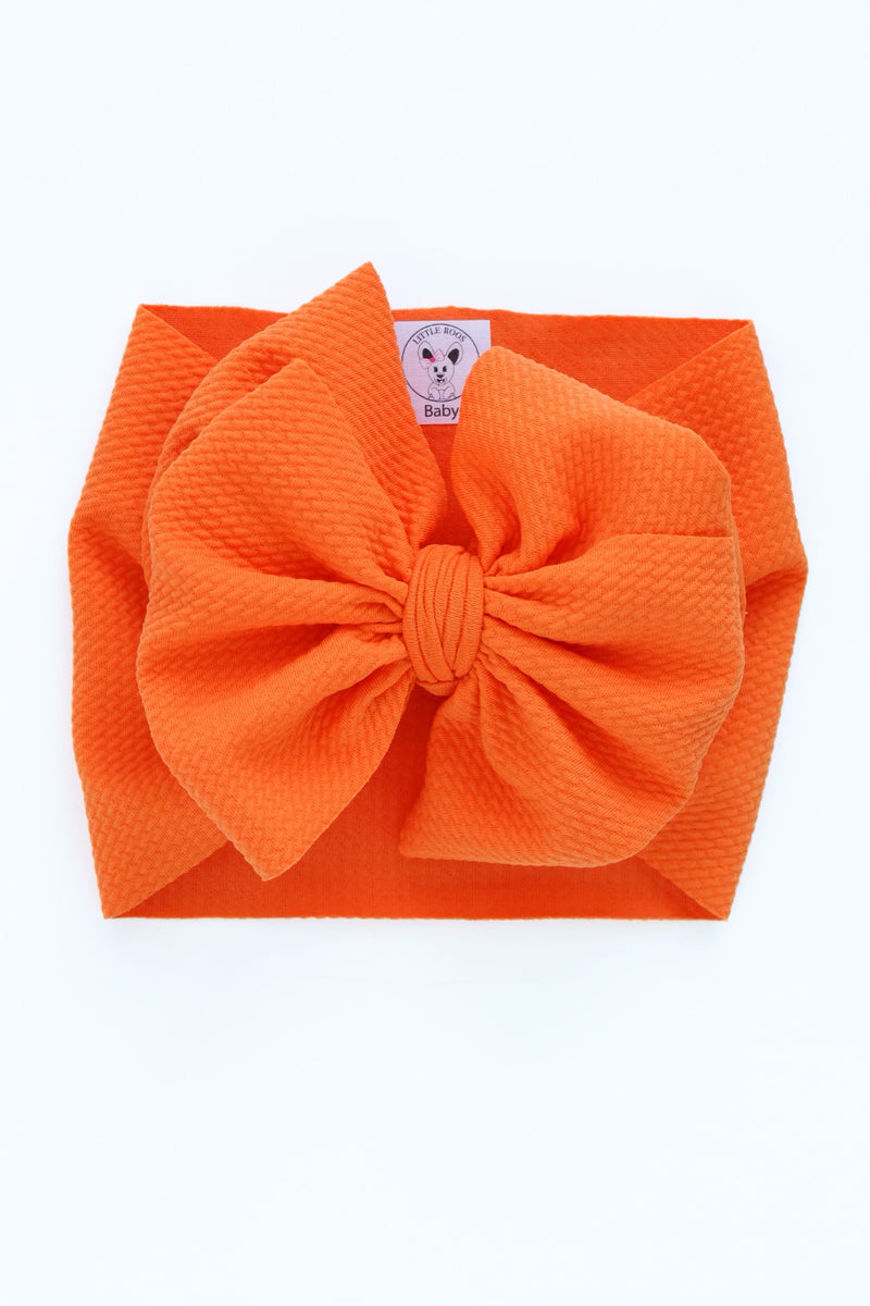 Orange Sorbet - Double Loop Bow - Made to Order