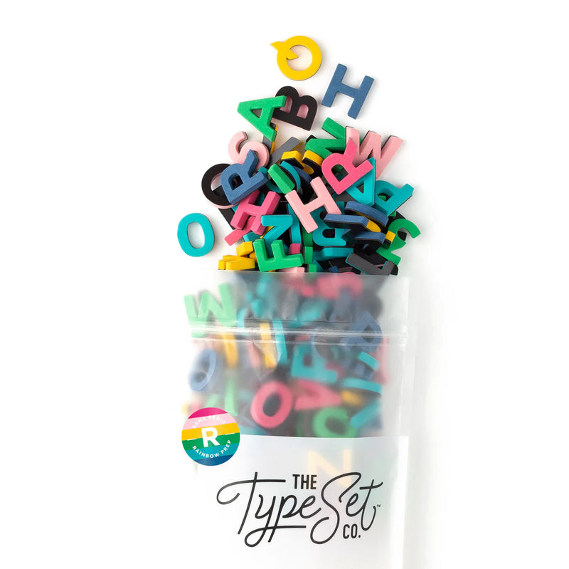 1” Soft Magnetic Letters 200-Piece Sans Serif Rainbow - Rainbow Prep