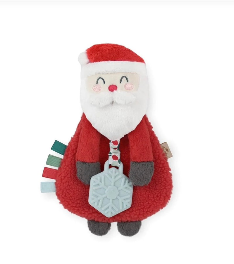 Itzy Lovey™ Holiday Santa Plush with Silicone Teether Toy